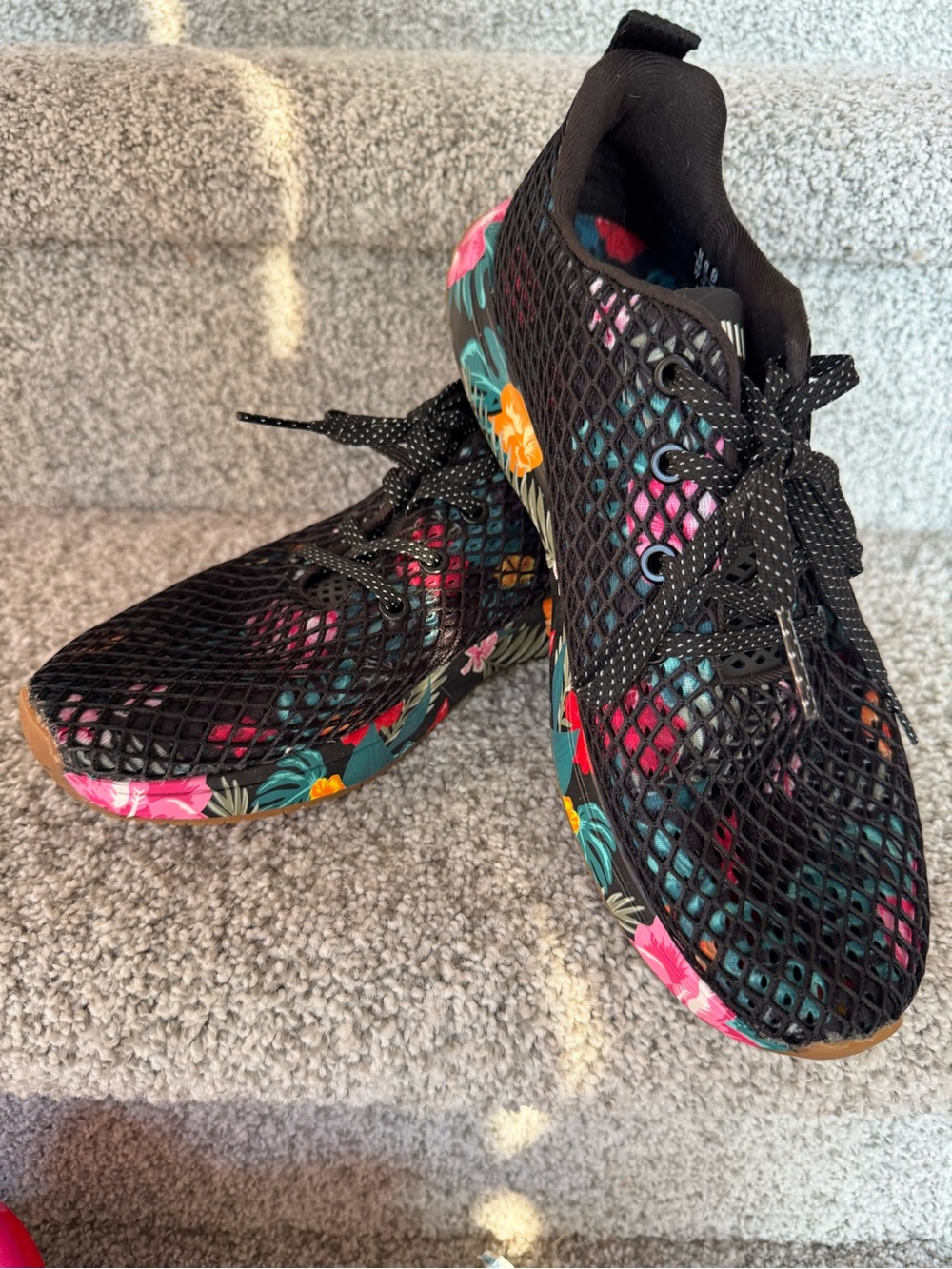 Nobull Floral Mesh Runner Midnight Tropical Womens 9